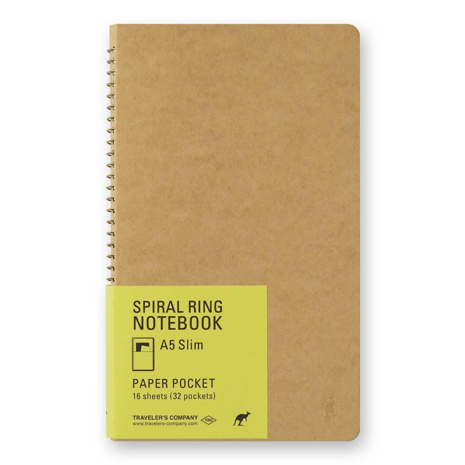 Traveler's Company Japan Quaderni PAPER POCKET Traveler's Spiral Ring Notebook - A5 SLIM
