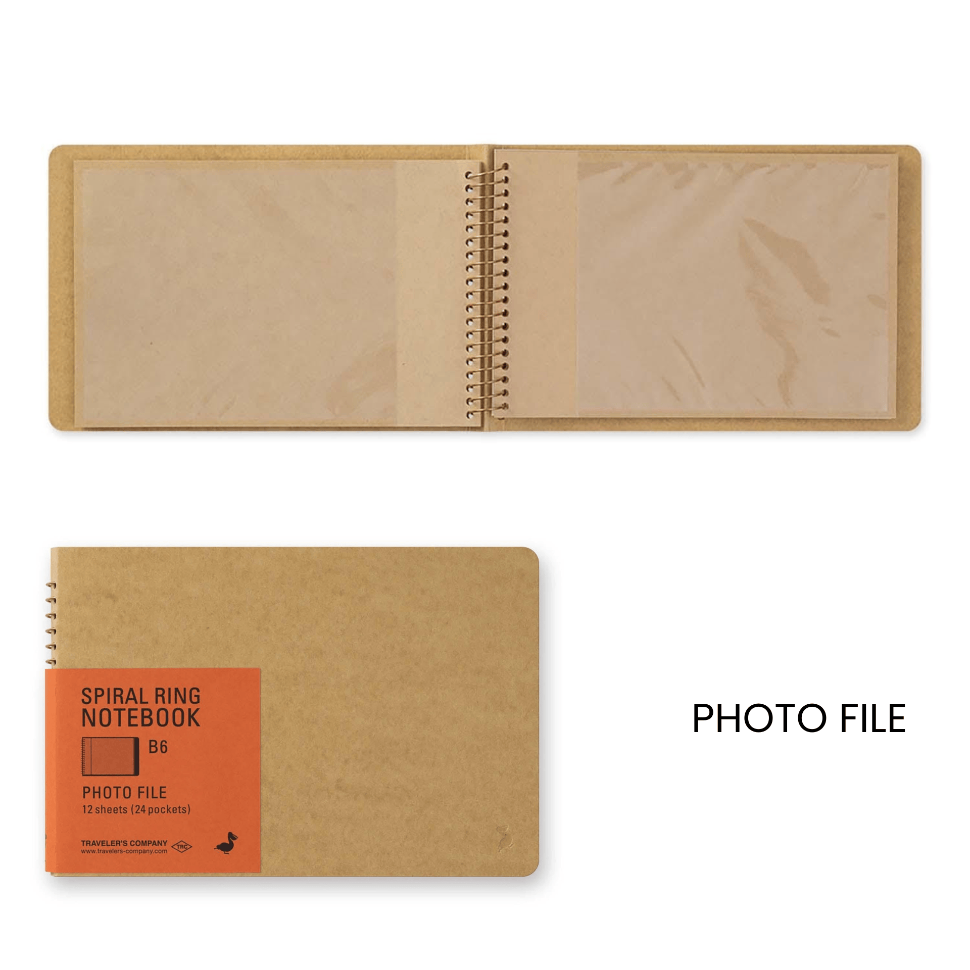 Traveler's Company Japan Quaderni PHOTO FILE Traveler's Spiral Ring Notebook - B6 SLIM