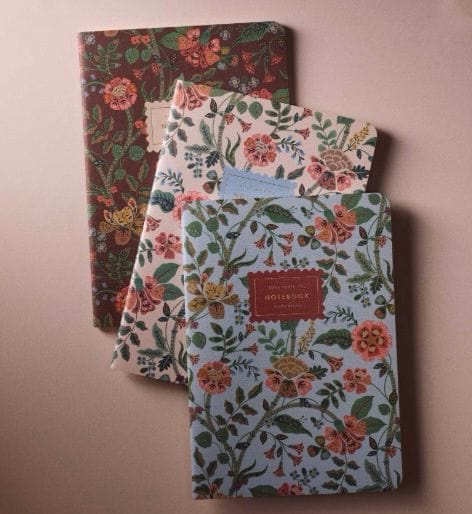Rifle Paper Quaderni Tris di Quaderni Gracie