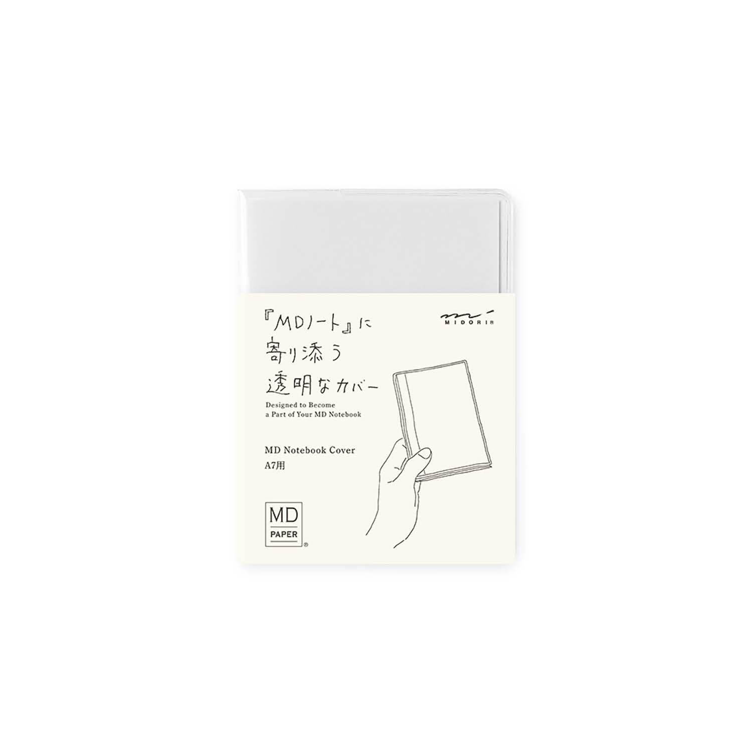 Midori Quaderno Cover per MD Notebook A7 Clear