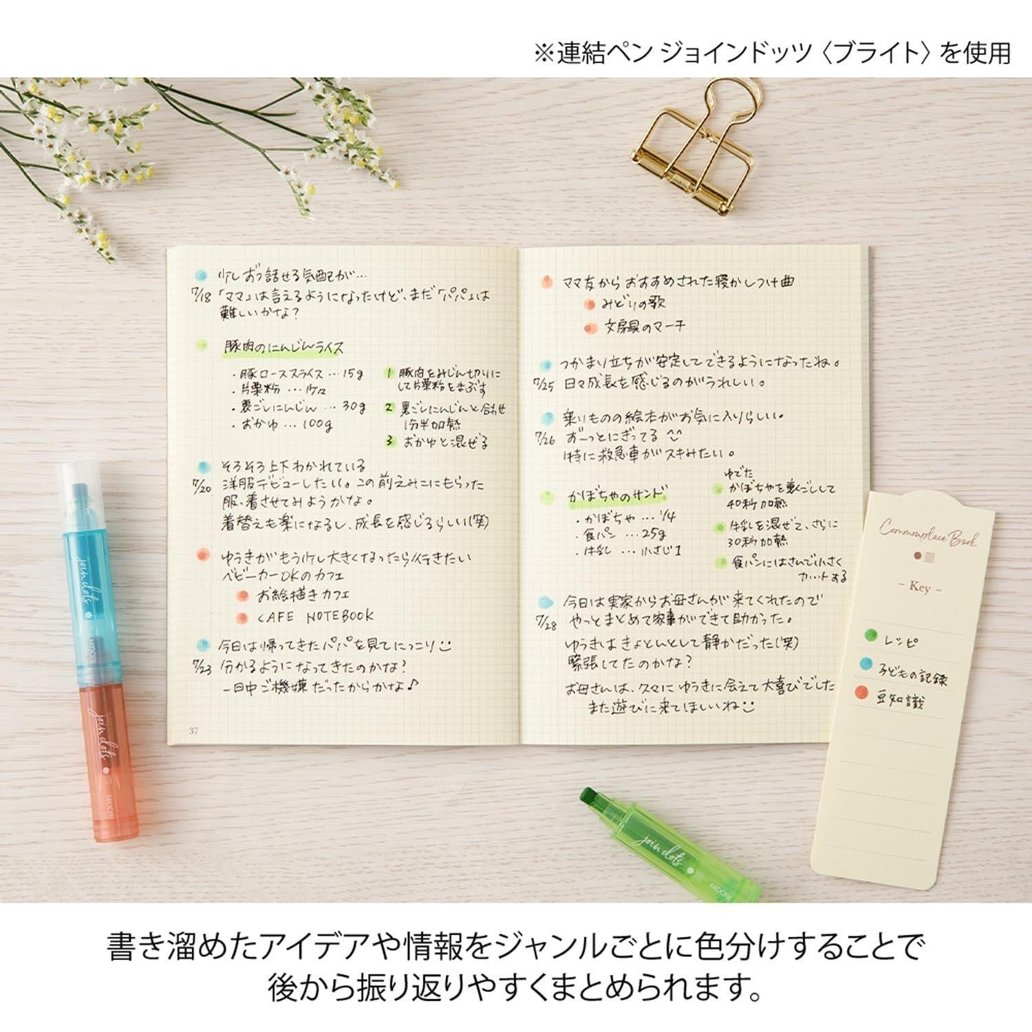 Midori Quaderno MD Commonplace Book A6