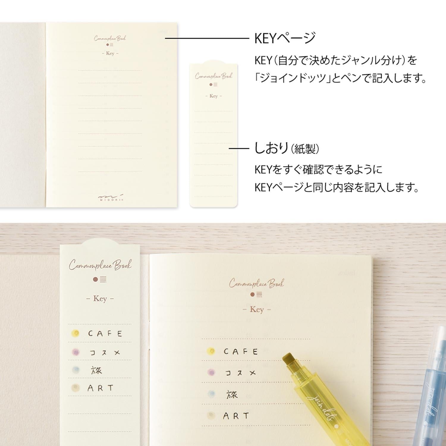 Midori Quaderno MD Commonplace Book A6