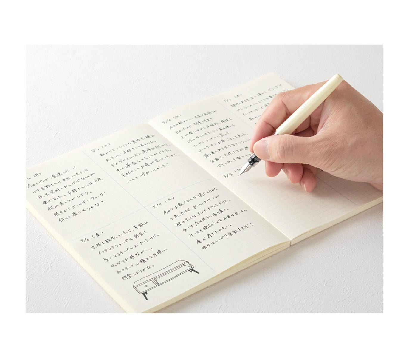 Midori Quaderno MD Notebook Grid Block