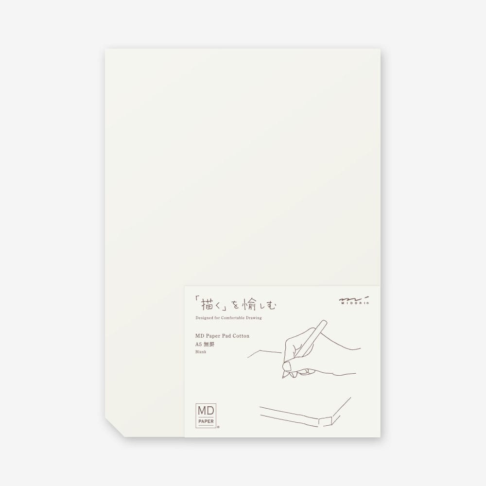Midori Quaderno A5 CARTA MD COTTON MD Paper Pad Cotton - varie misure