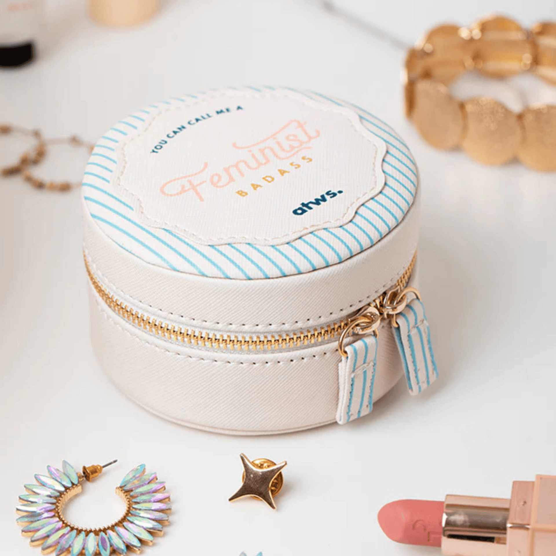 All The Way To Say Spille Jewelry Box - Feminist Badass