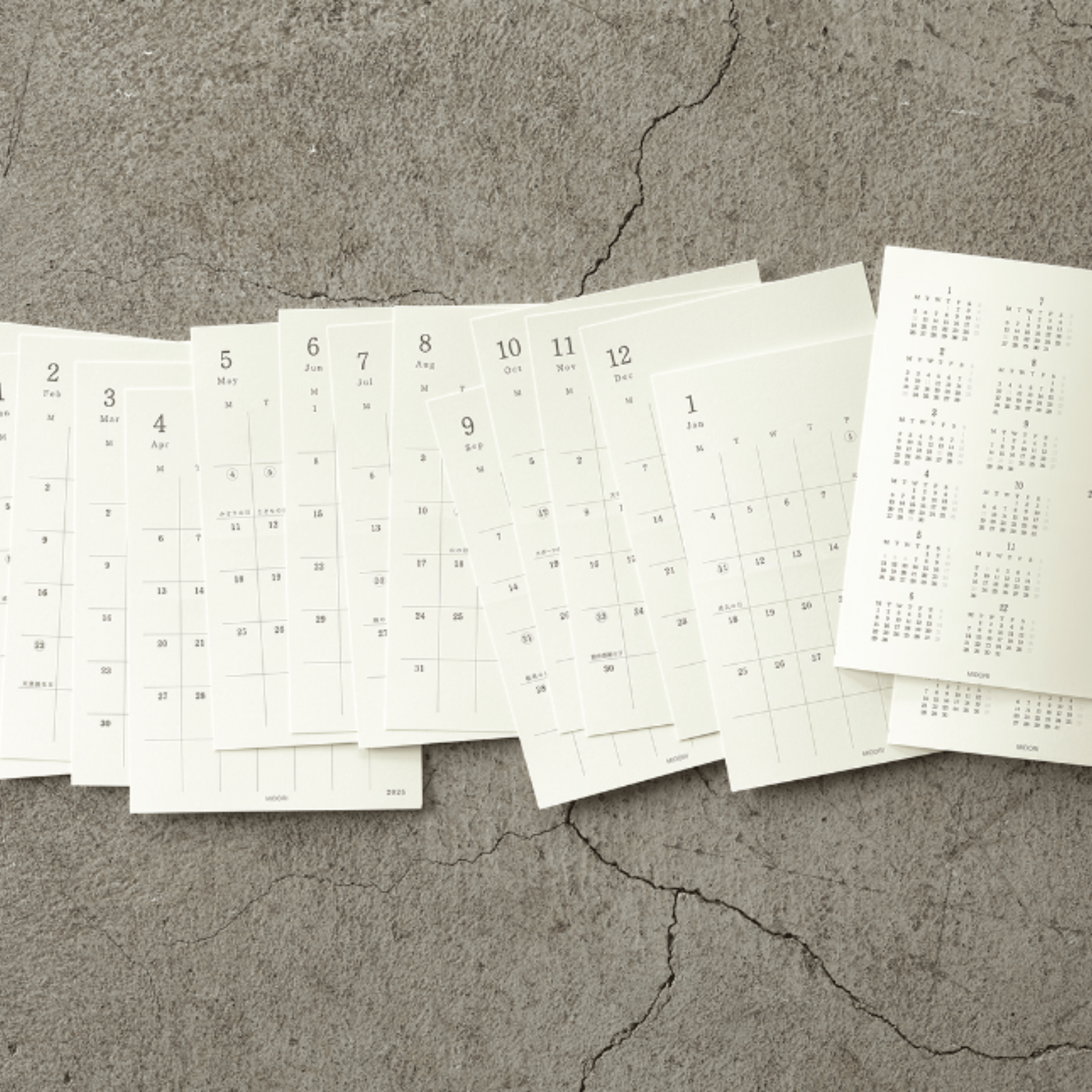 Midori Stickers Agenda MD Paper Diary Sticker 2026