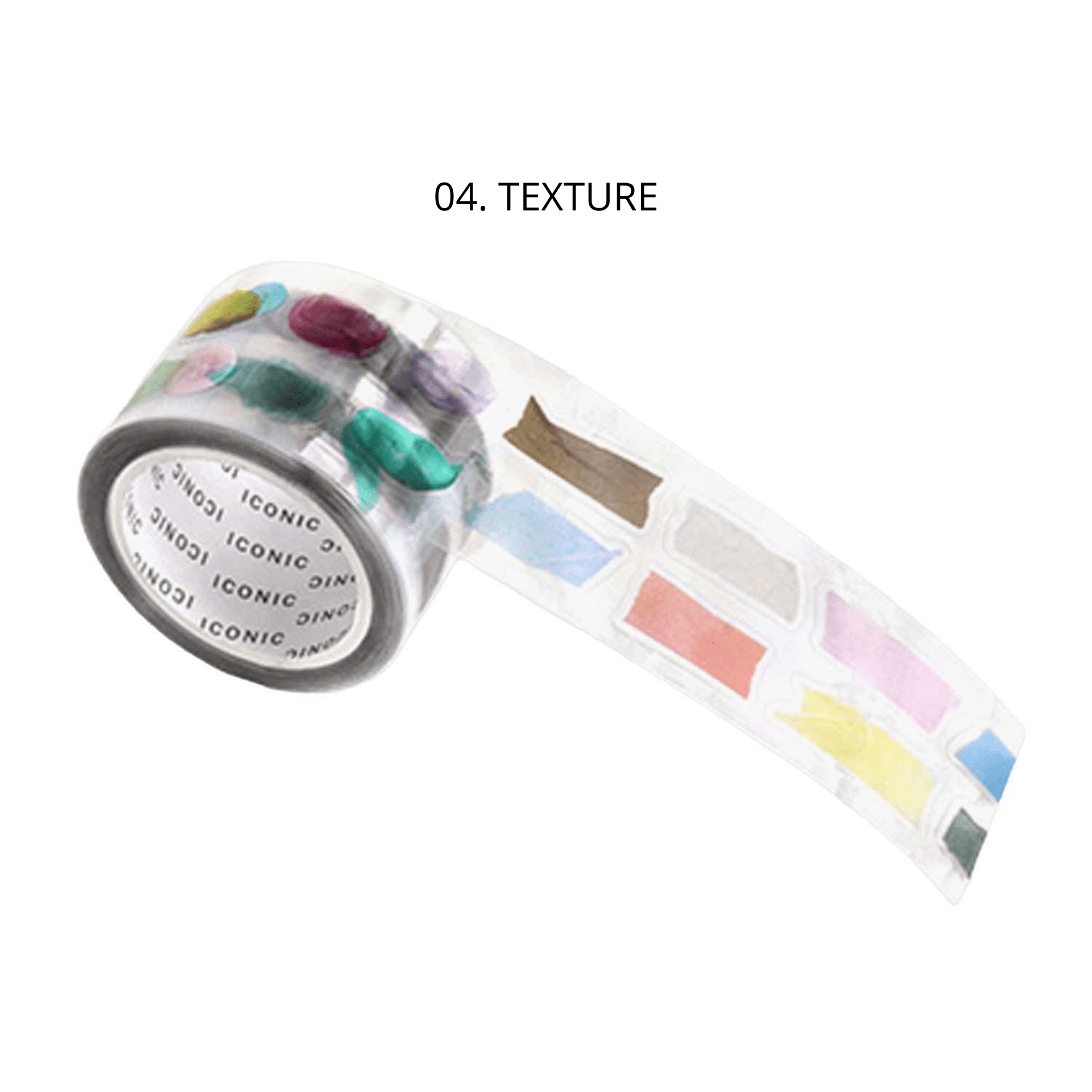 Iconic Stickers 04 TEXTURE Deco Kiss Cut Tape