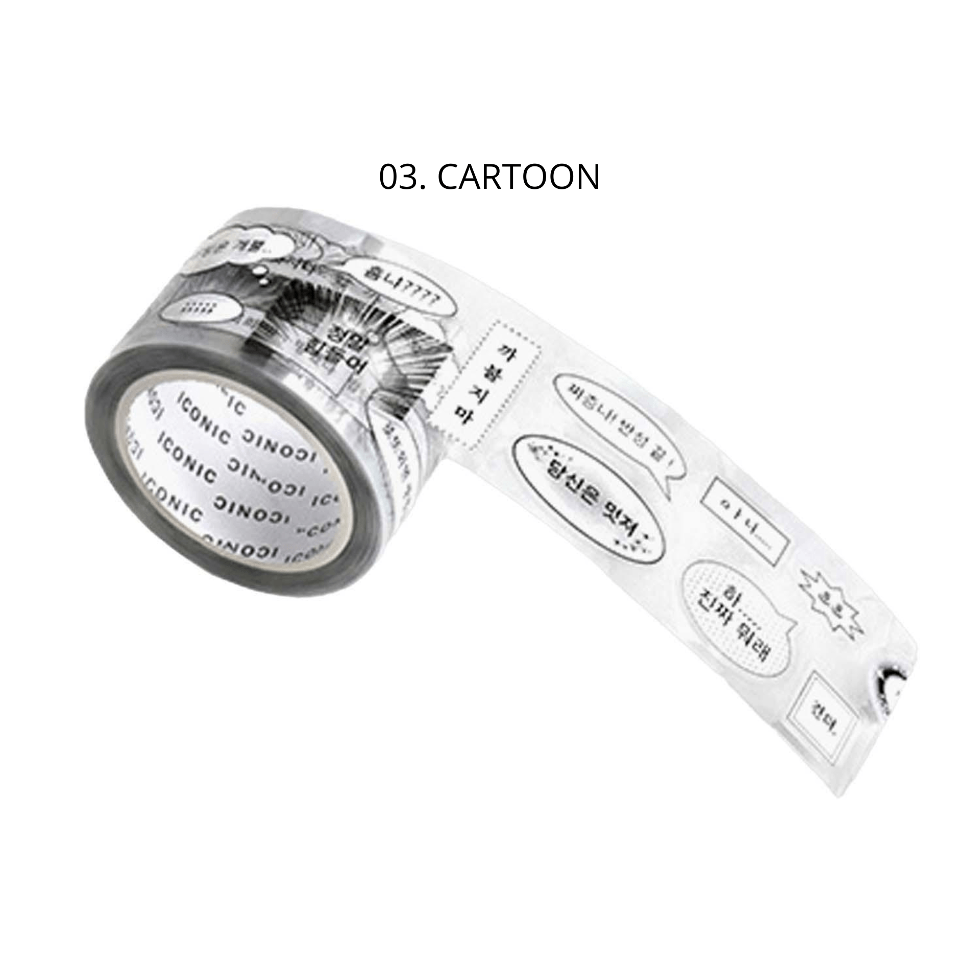 Iconic Stickers 03 CARTOON Deco Kiss Cut Tape