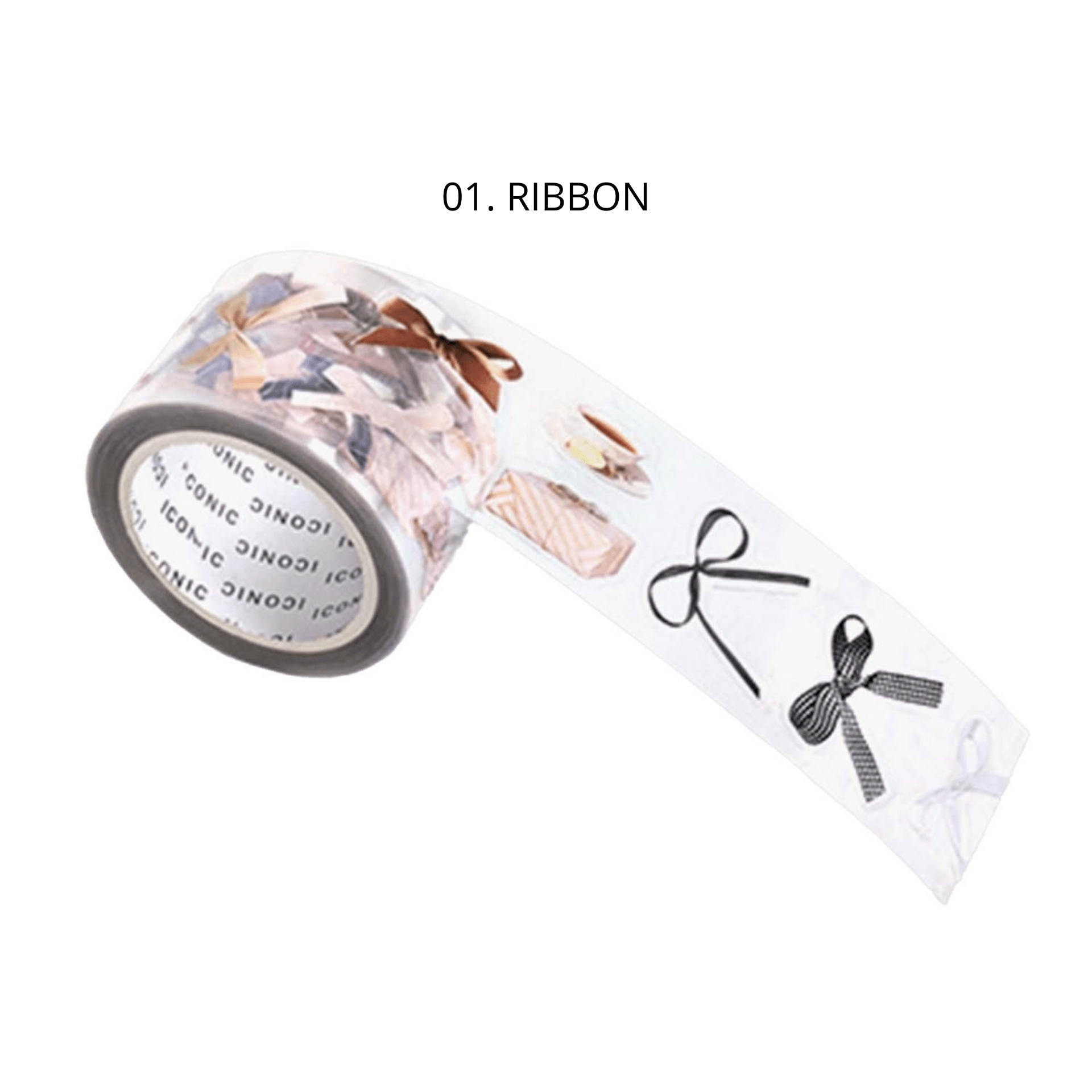 Iconic Stickers 01 RIBBON Deco Kiss Cut Tape