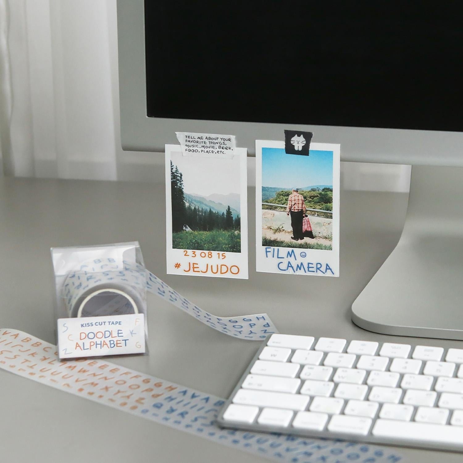 Iconic Stickers Doodle Alphabet Kiss-cut Tape