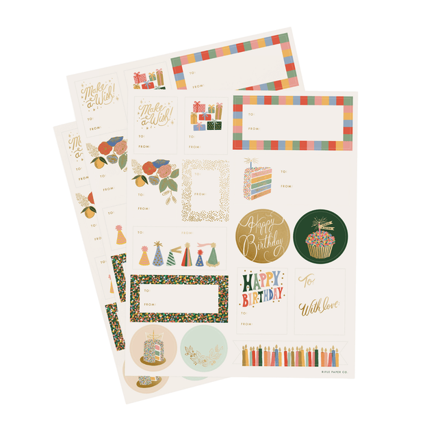 Rifle Paper Stickers Etichette adesive & Stickers - Birthday