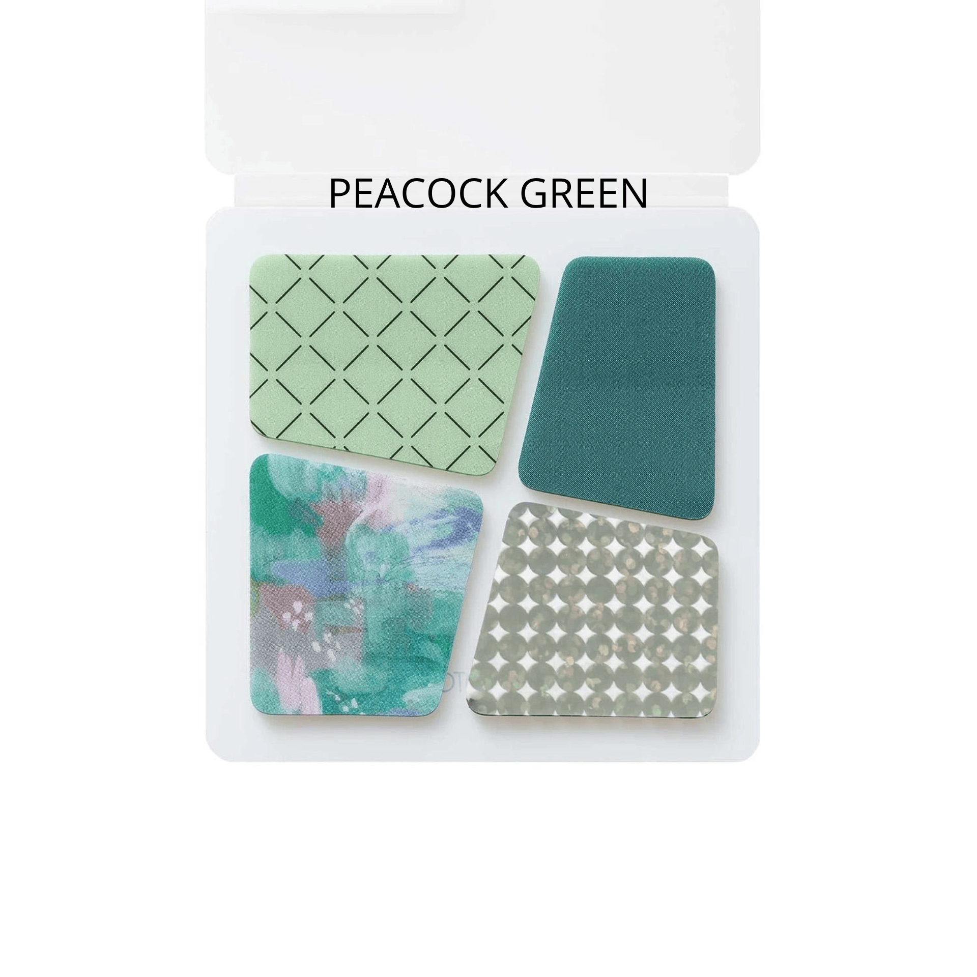 King Jim Hitotoki Stickers PEACOCK GREEN Film Stickers - Coffret Block