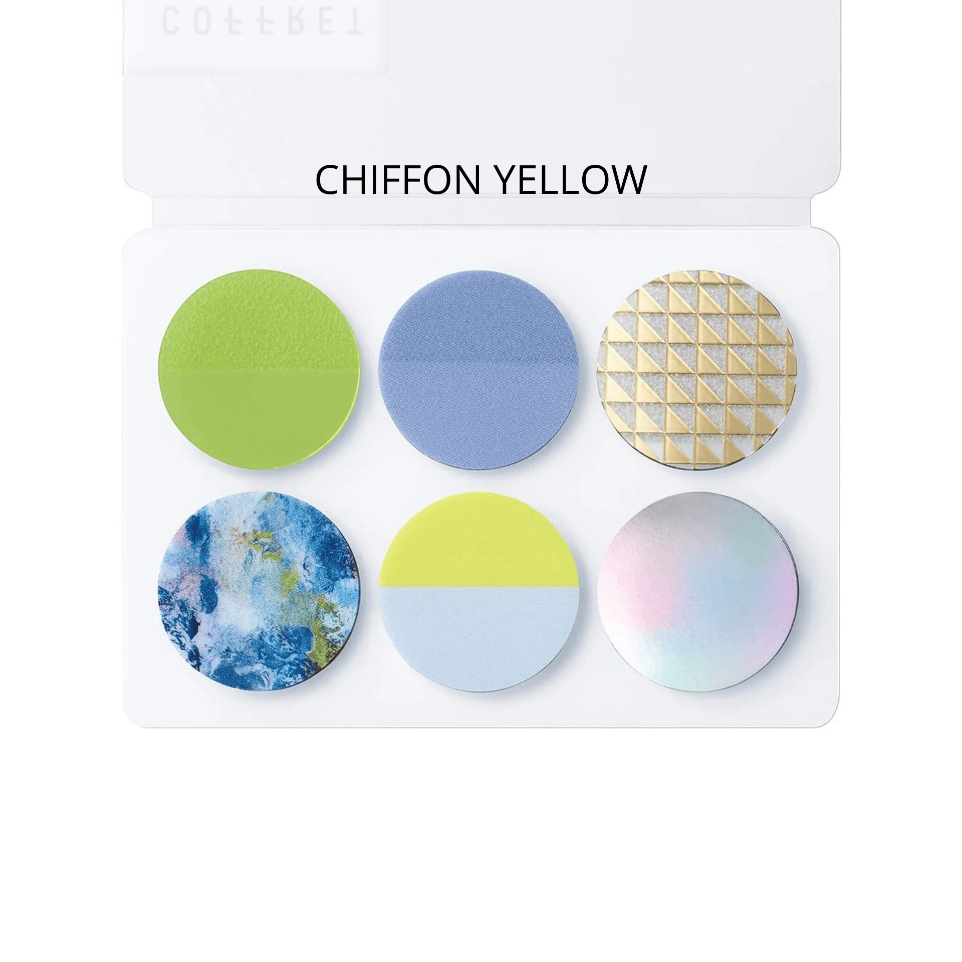 King Jim Hitotoki Stickers CHIFFON YELLOW Film Stickers - Coffret Circle