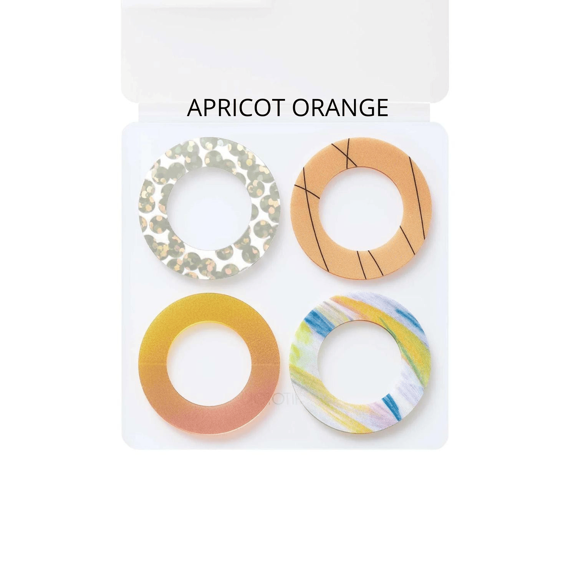 King Jim Hitotoki Stickers APRICOT ORANGE Film Stickers - Coffret Ring