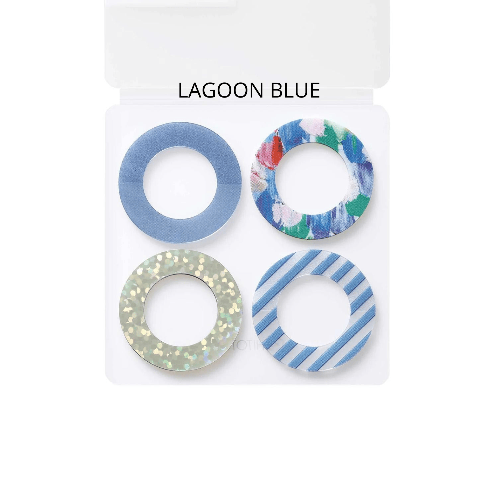 King Jim Hitotoki Stickers LAGOON BLUE Film Stickers - Coffret Ring