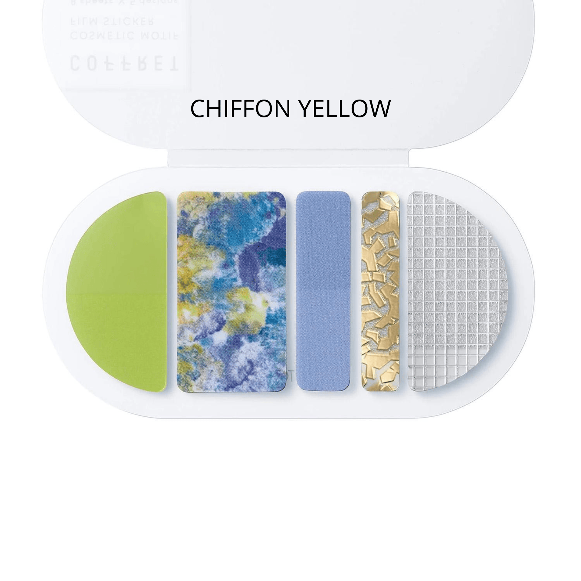 King Jim Hitotoki Stickers CHIFFON YELLOW Film Stickers - Coffret Round