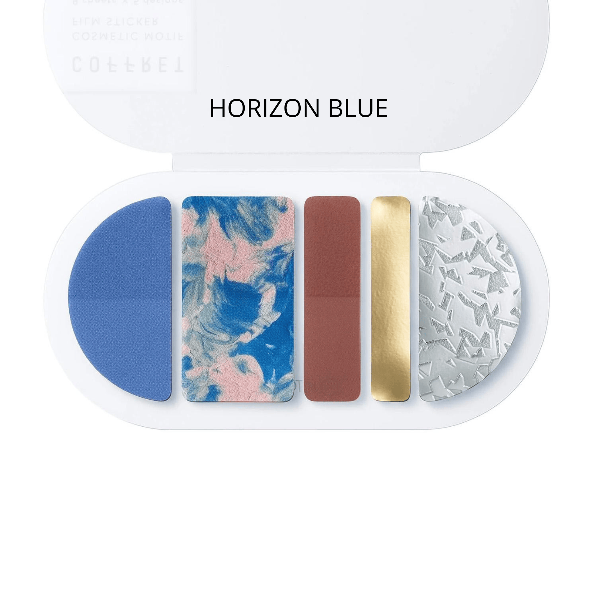 King Jim Hitotoki Stickers HORIZON BLUE Film Stickers - Coffret Round