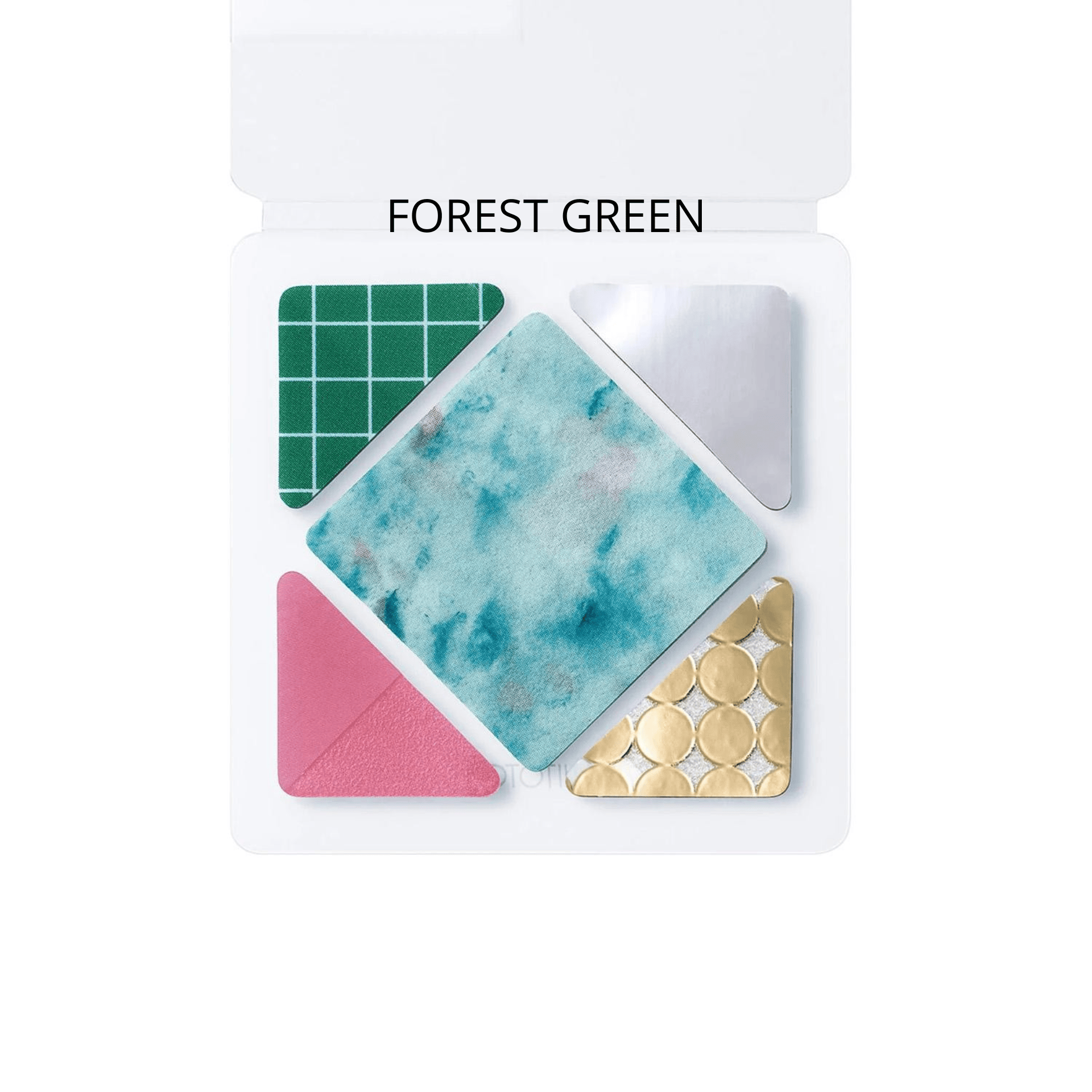 King Jim Hitotoki Stickers FOREST GREEN Film Stickers - Coffret Square