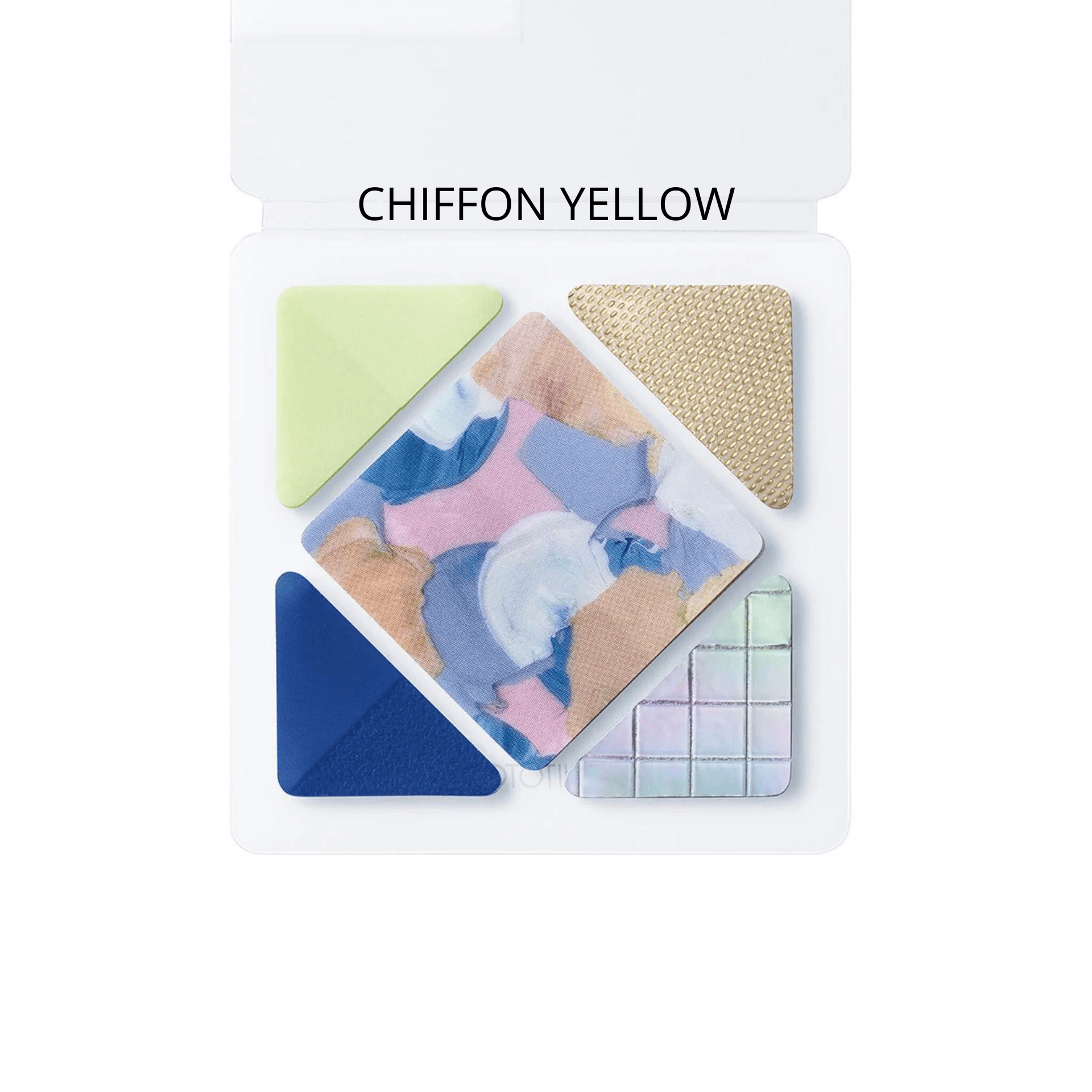 King Jim Hitotoki Stickers CHIFFON YELLOW Film Stickers - Coffret Square