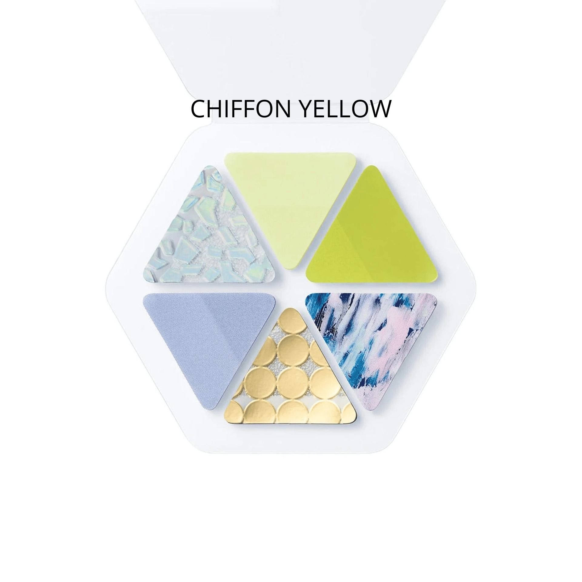 King Jim Hitotoki Stickers CHIFFON YELLOW Film Stickers - Coffret Triangle
