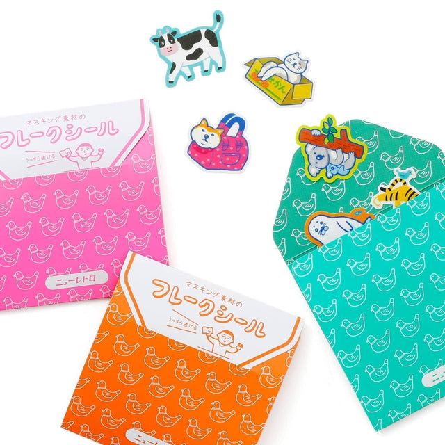 New Retro Stickers Flake Stickers - Animals