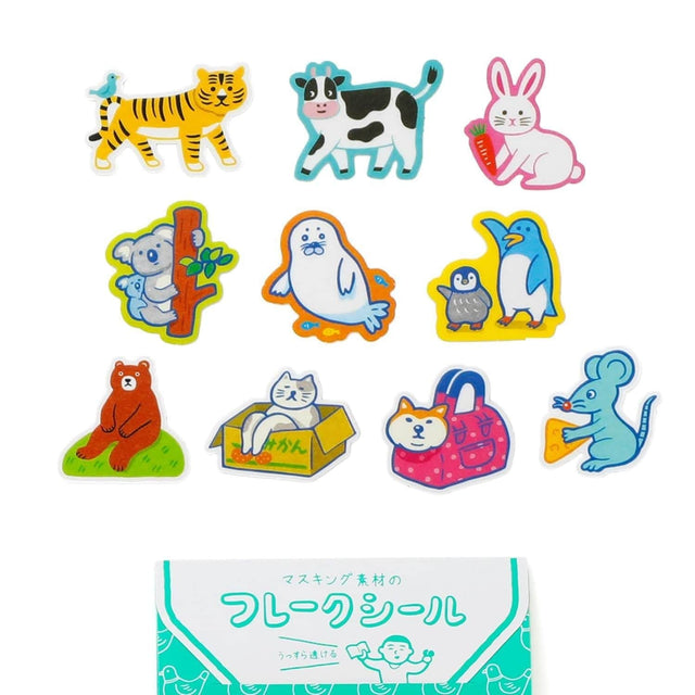 New Retro Stickers Flake Stickers - Animals