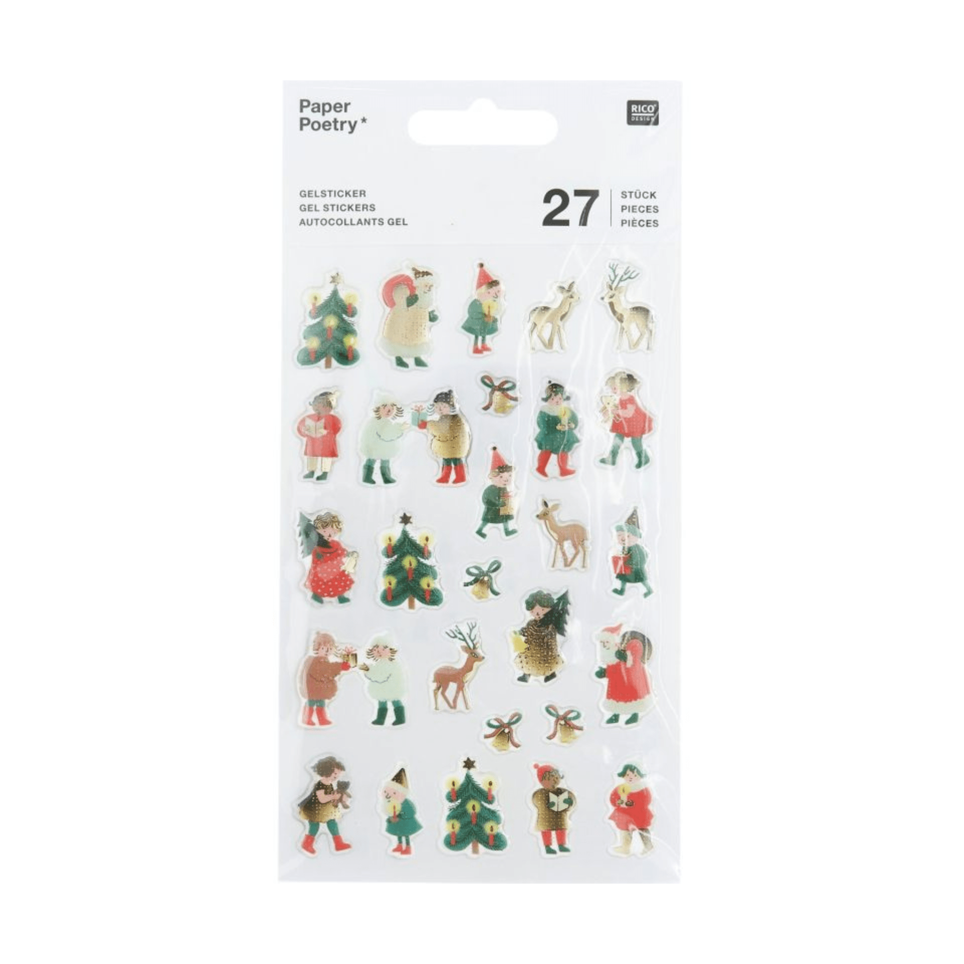 Rico Design Stickers Gel Stickers - Xmas Children