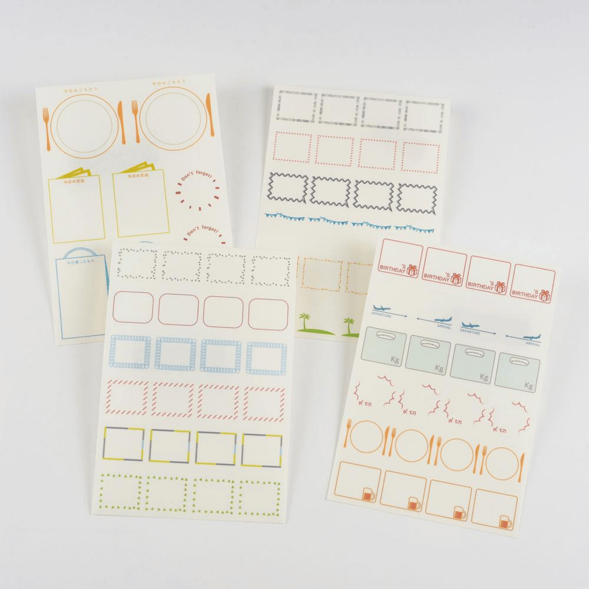 Hobonichi Stickers Hobonichi Accessories - Frame Stickers