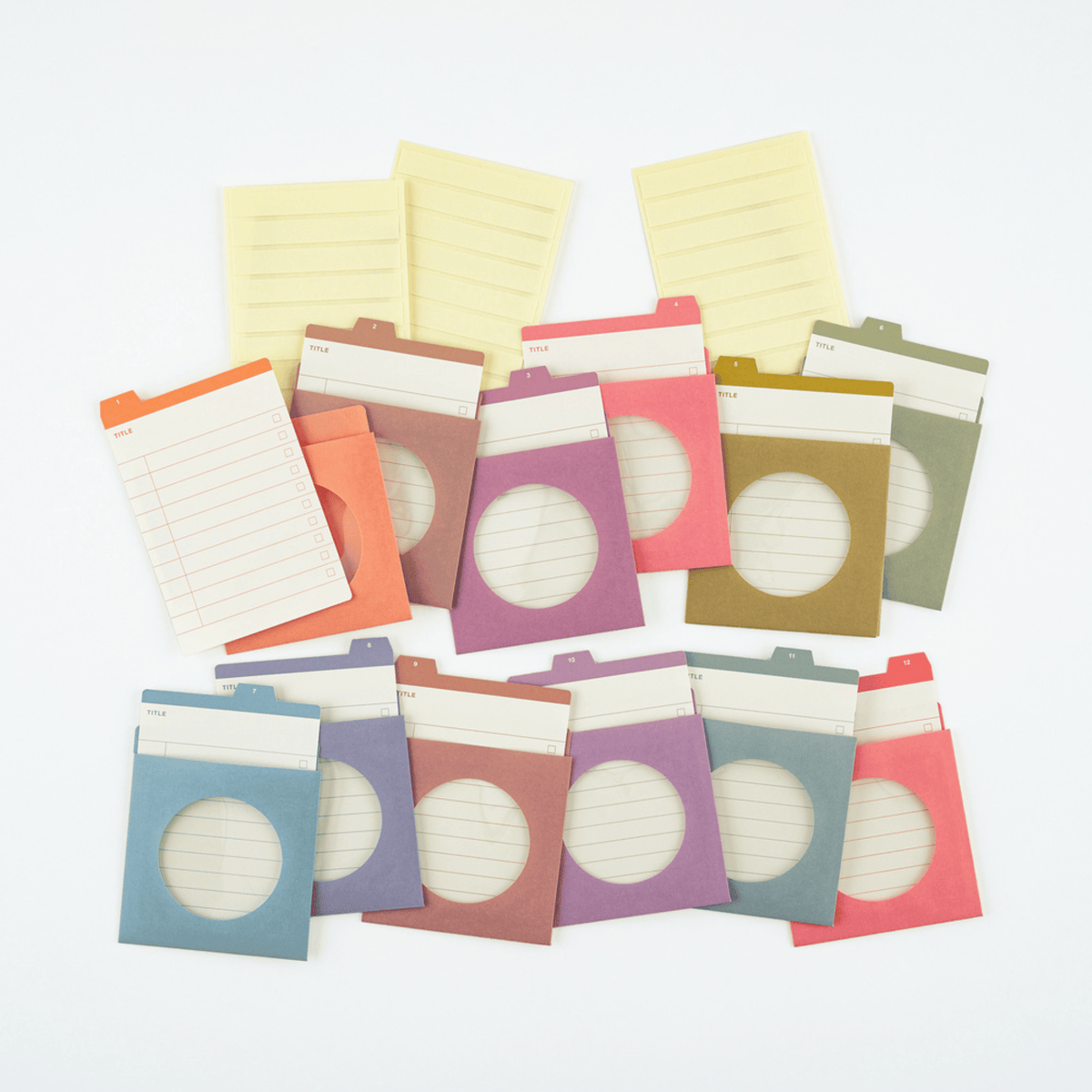 Hobonichi Stickers Hobonichi Accessories: TSUKI no IRO: 12 Month Index Pockets