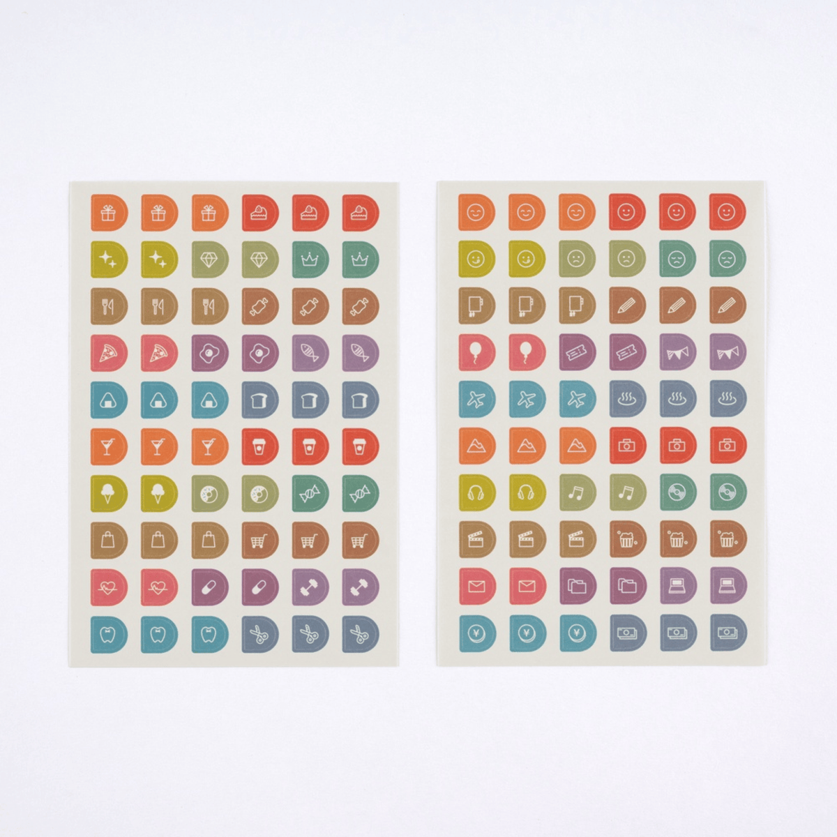 Hobonichi Stickers Hobonichi Accessories: TSUKI no IRO: Sticker Set Schedule