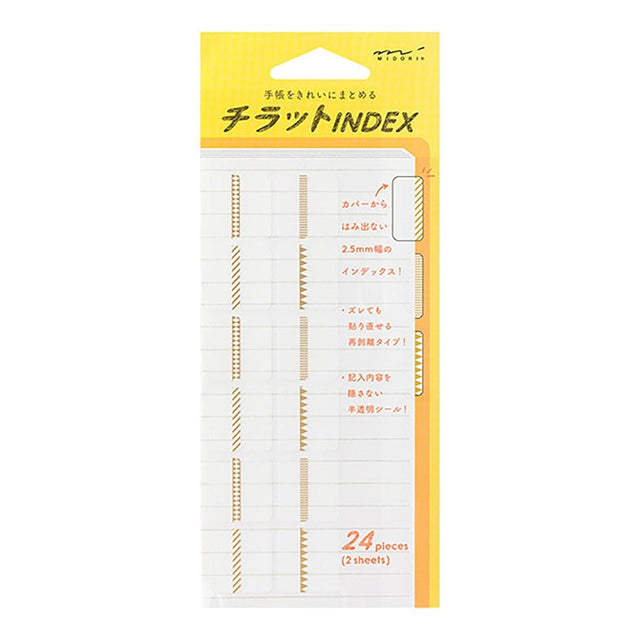 Midori Stickers Index Midori Stickers Gold