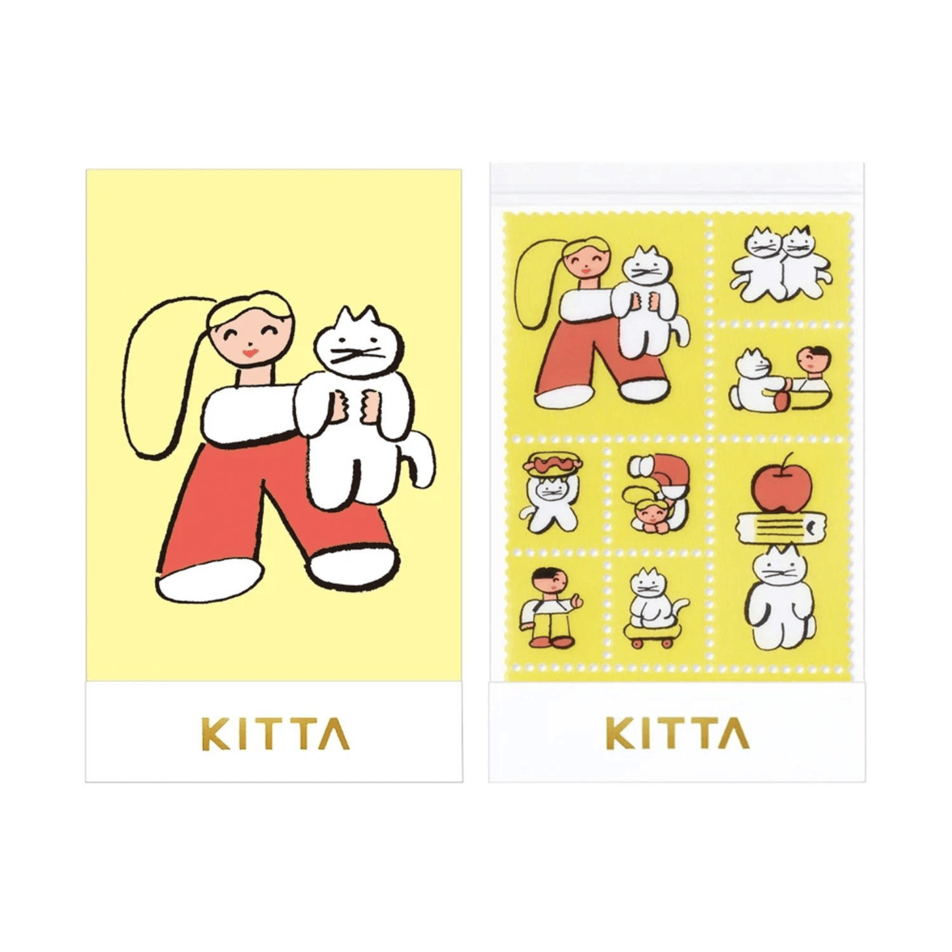 King Jim Hitotoki Stickers KITTA Clear Film Sticker - Cat