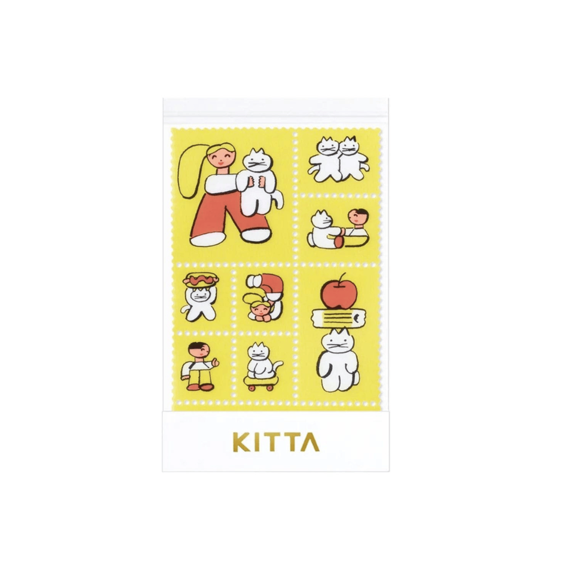 King Jim Hitotoki Stickers KITTA Clear Film Sticker - Cat