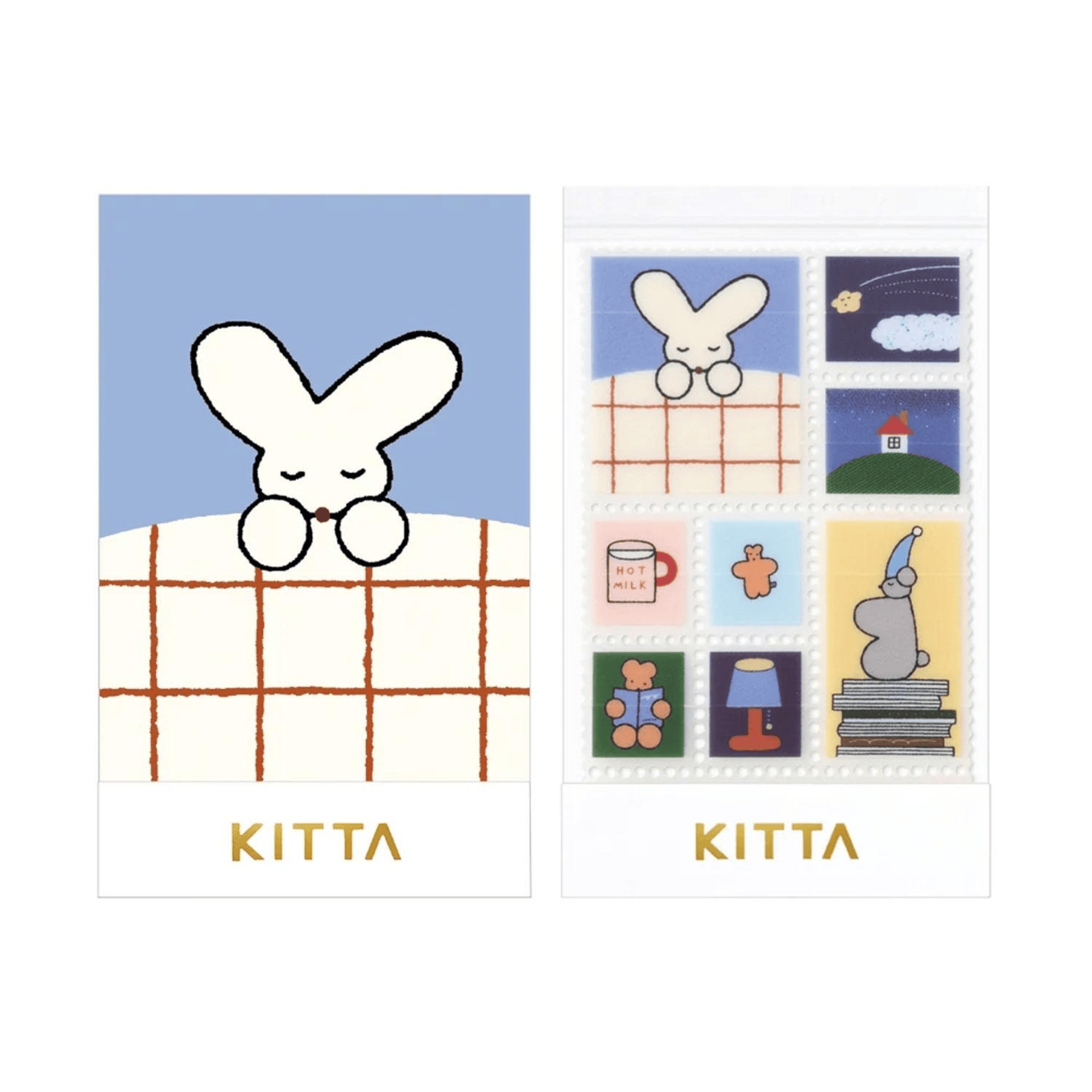 King Jim Hitotoki Stickers KITTA Clear Film Sticker - Good Night