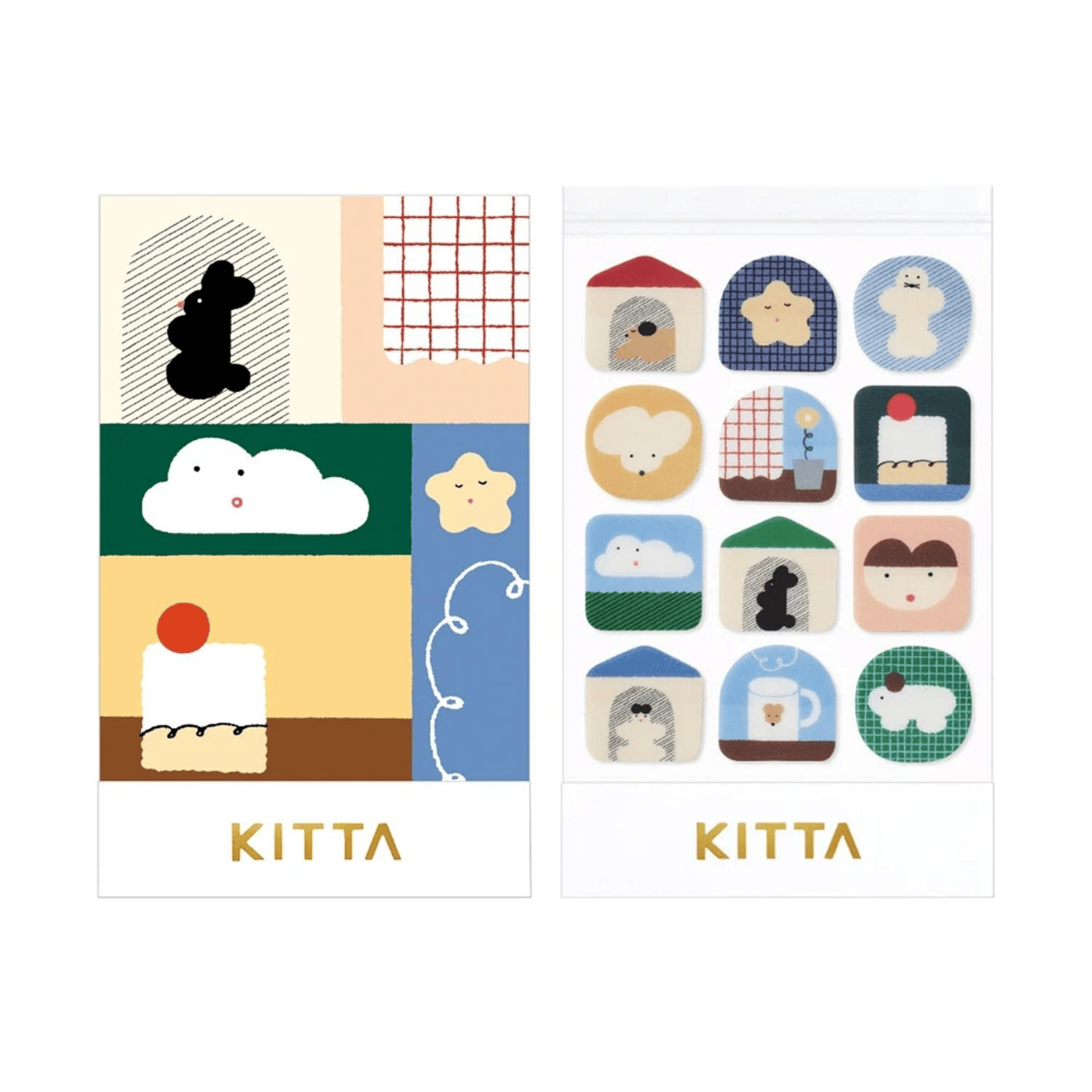 King Jim Hitotoki Stickers KITTA Clear Film Sticker - Home