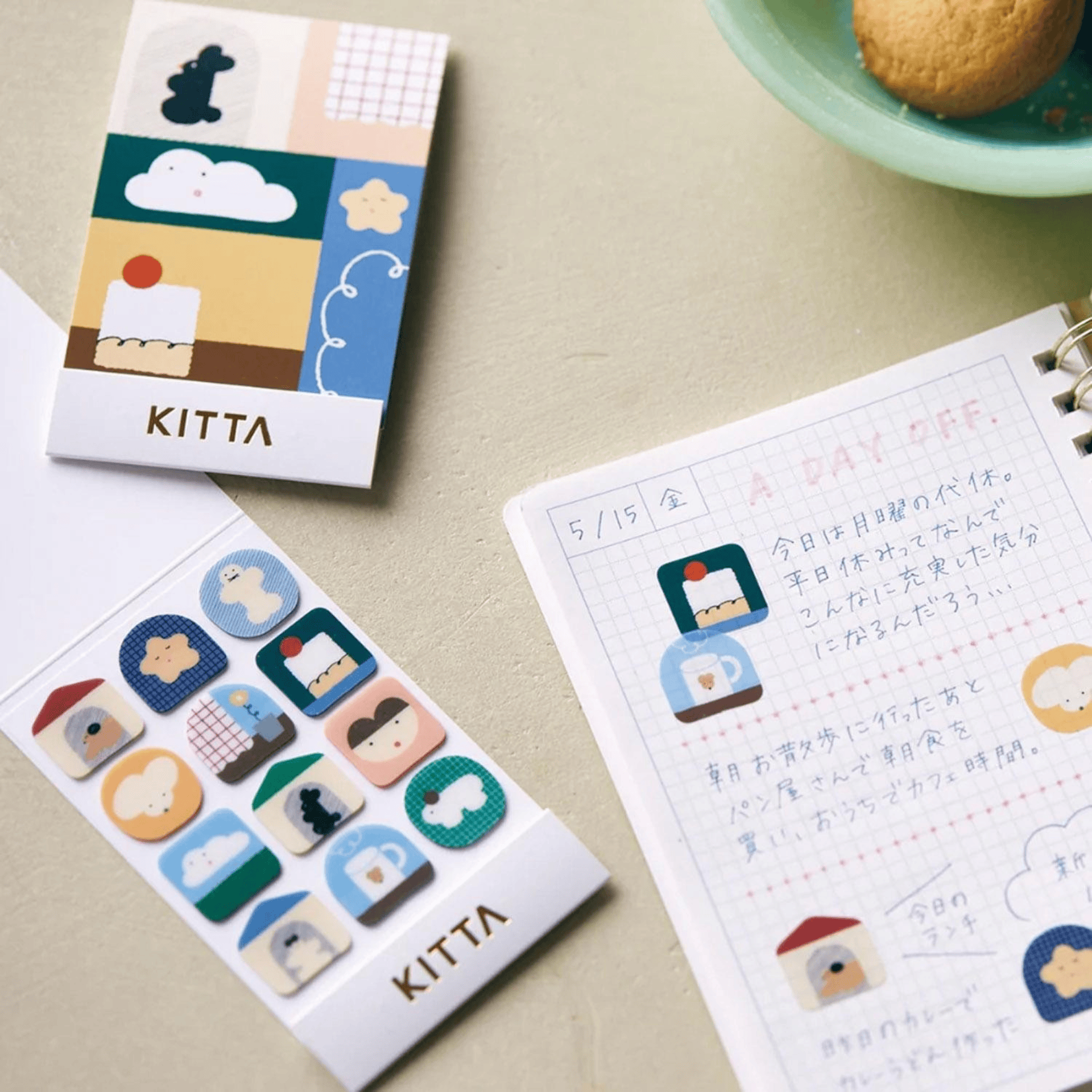 King Jim Hitotoki Stickers KITTA Clear Film Sticker - Home
