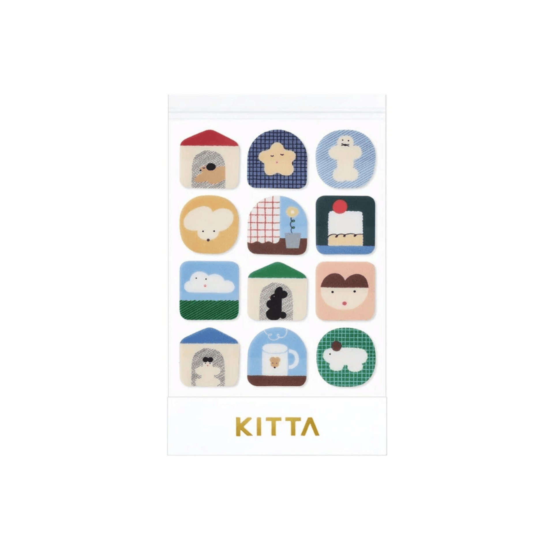 King Jim Hitotoki Stickers KITTA Clear Film Sticker - Home