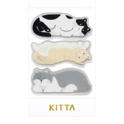 King Jim Hitotoki Stickers KITTA Clear Sticky Tape - Cat