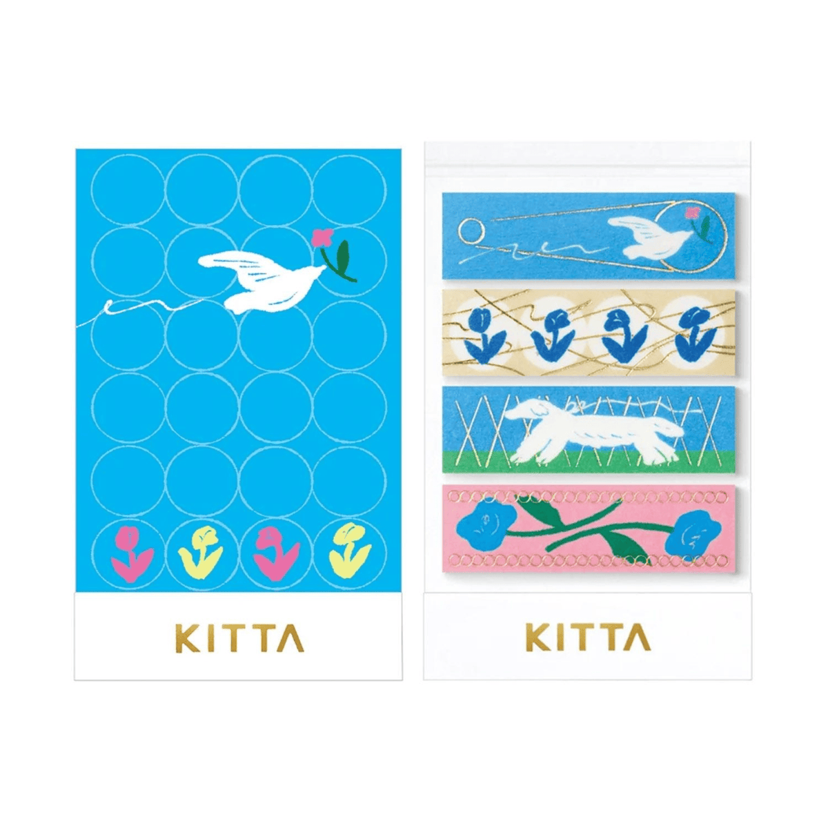 King Jim Hitotoki Stickers KITTA Collage Washi Tape - Waltz