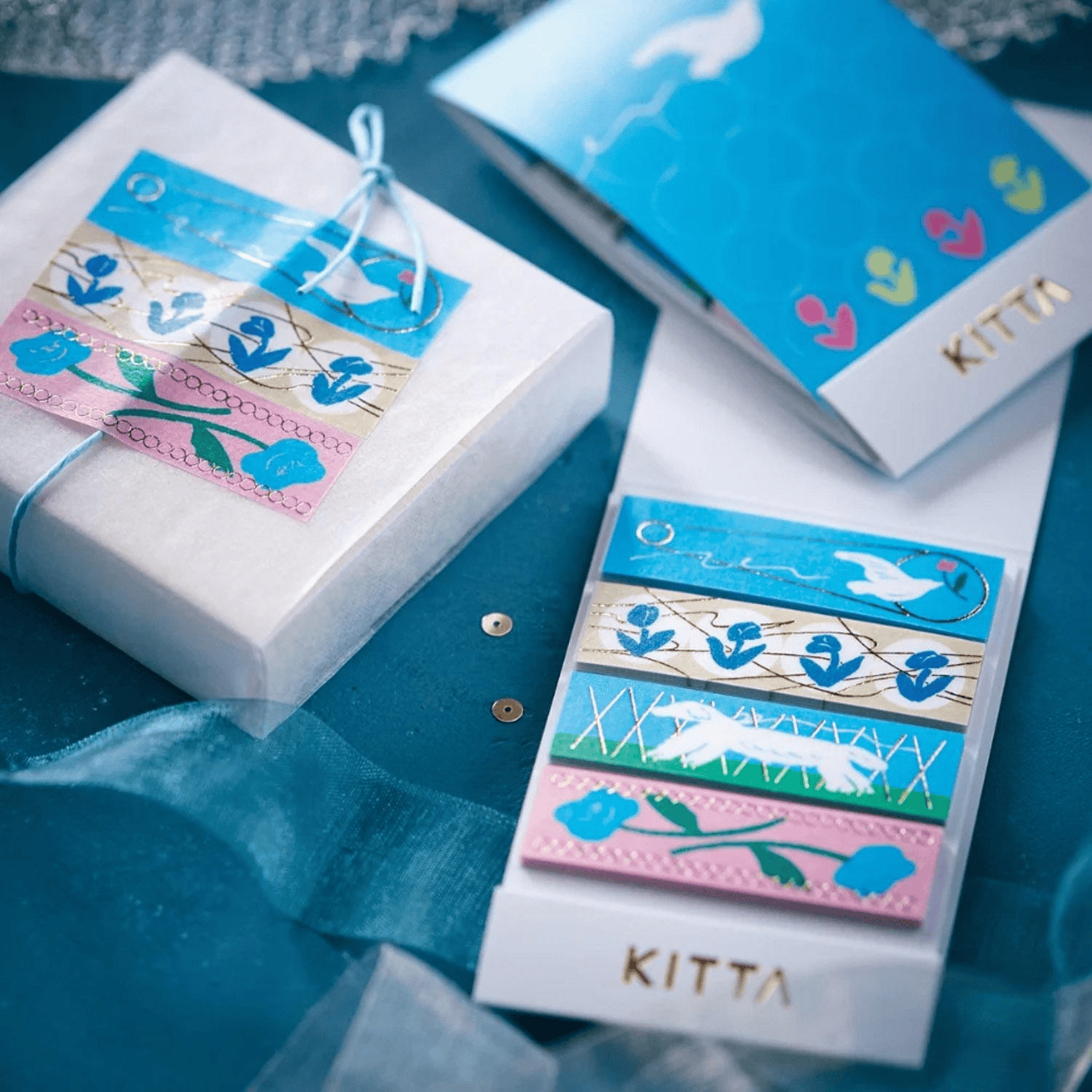 King Jim Hitotoki Stickers KITTA Collage Washi Tape - Waltz