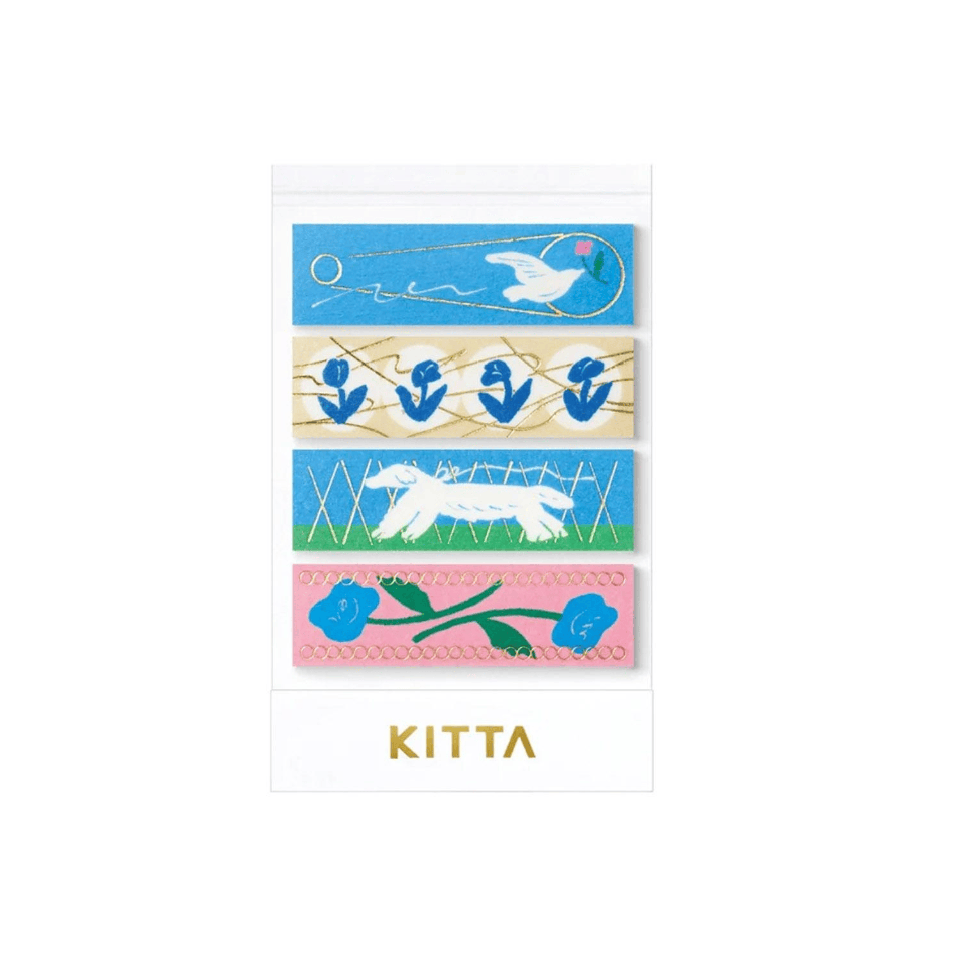 King Jim Hitotoki Stickers KITTA Collage Washi Tape - Waltz
