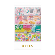 King Jim Hitotoki Stickers KITTA Collage Washi Tape - Watercolor