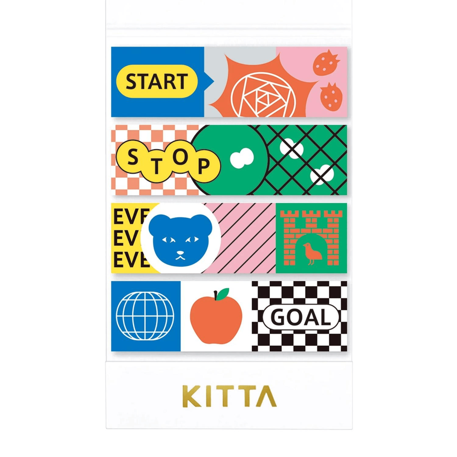 King Jim Hitotoki Stickers KITTA Extended Jabara Washi Tape - Board Game