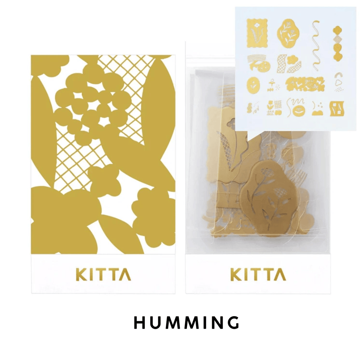 King Jim Hitotoki Stickers HUMMING KITTA Flake Sticker