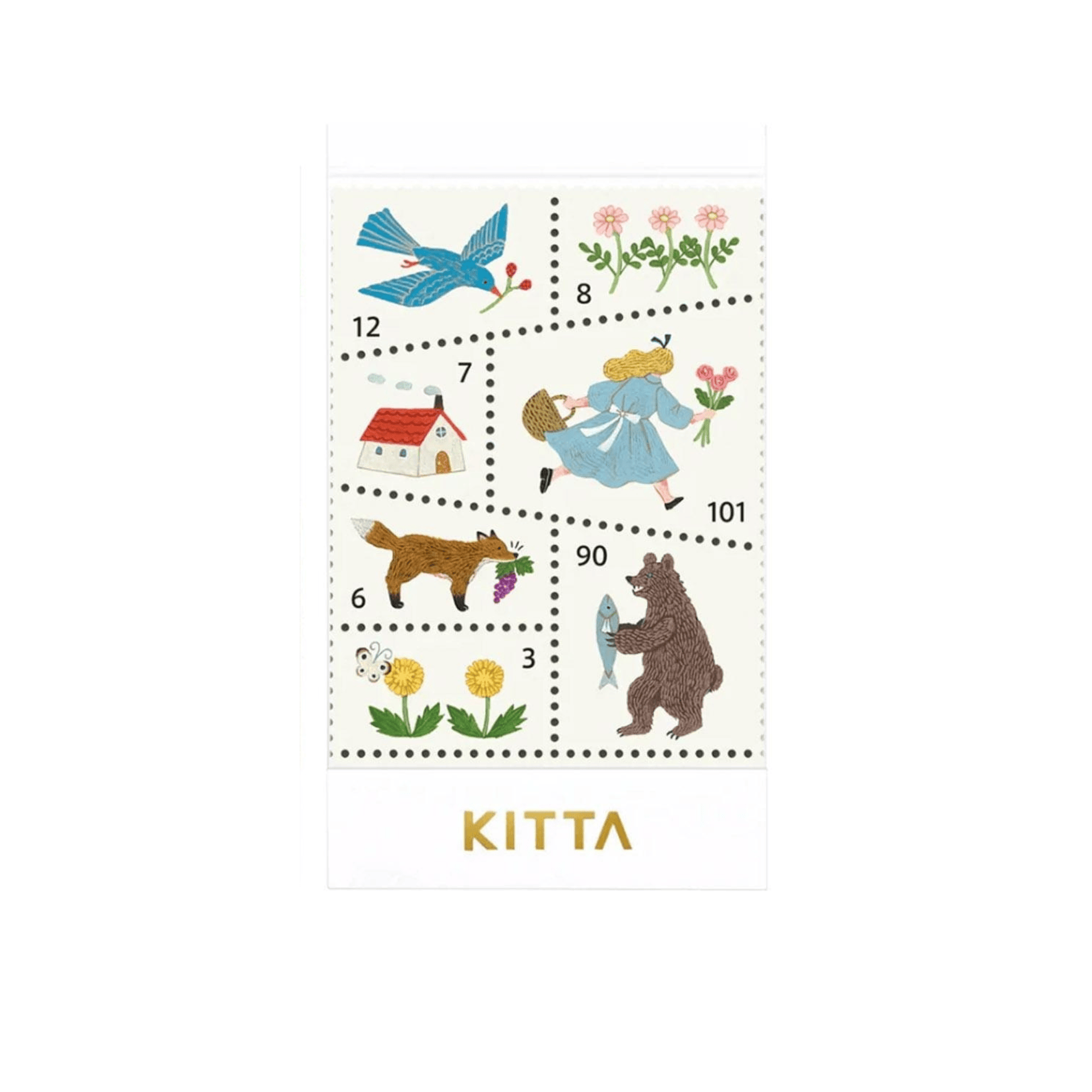 King Jim Hitotoki Stickers KITTA Sticker Special - Forest Morning