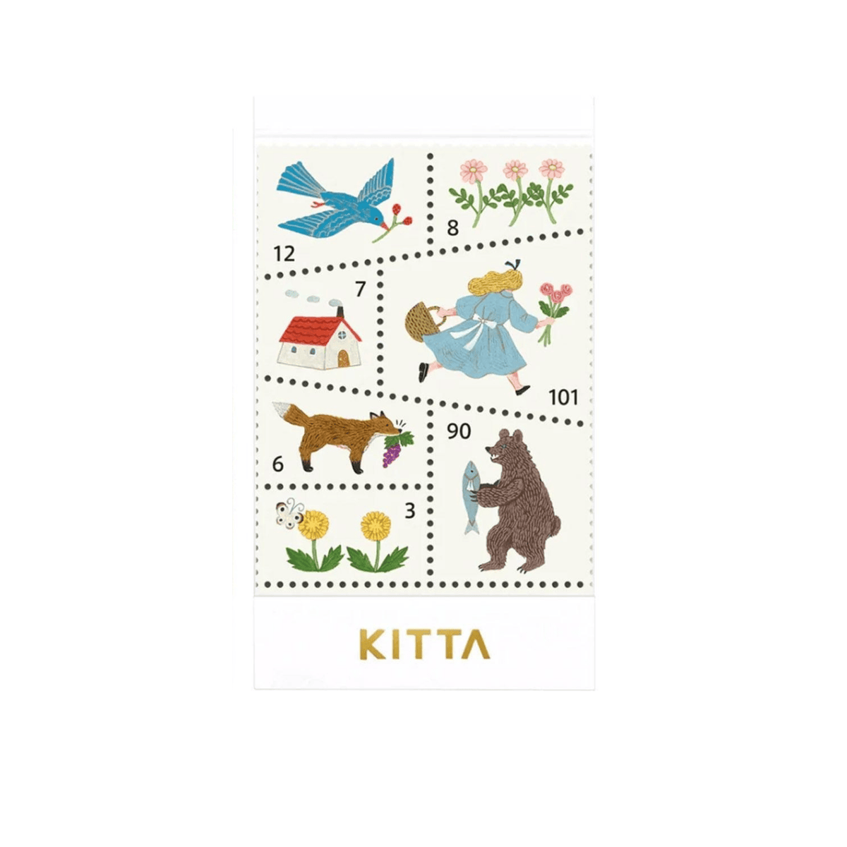 King Jim Hitotoki Stickers KITTA Sticker Special - Forest Morning