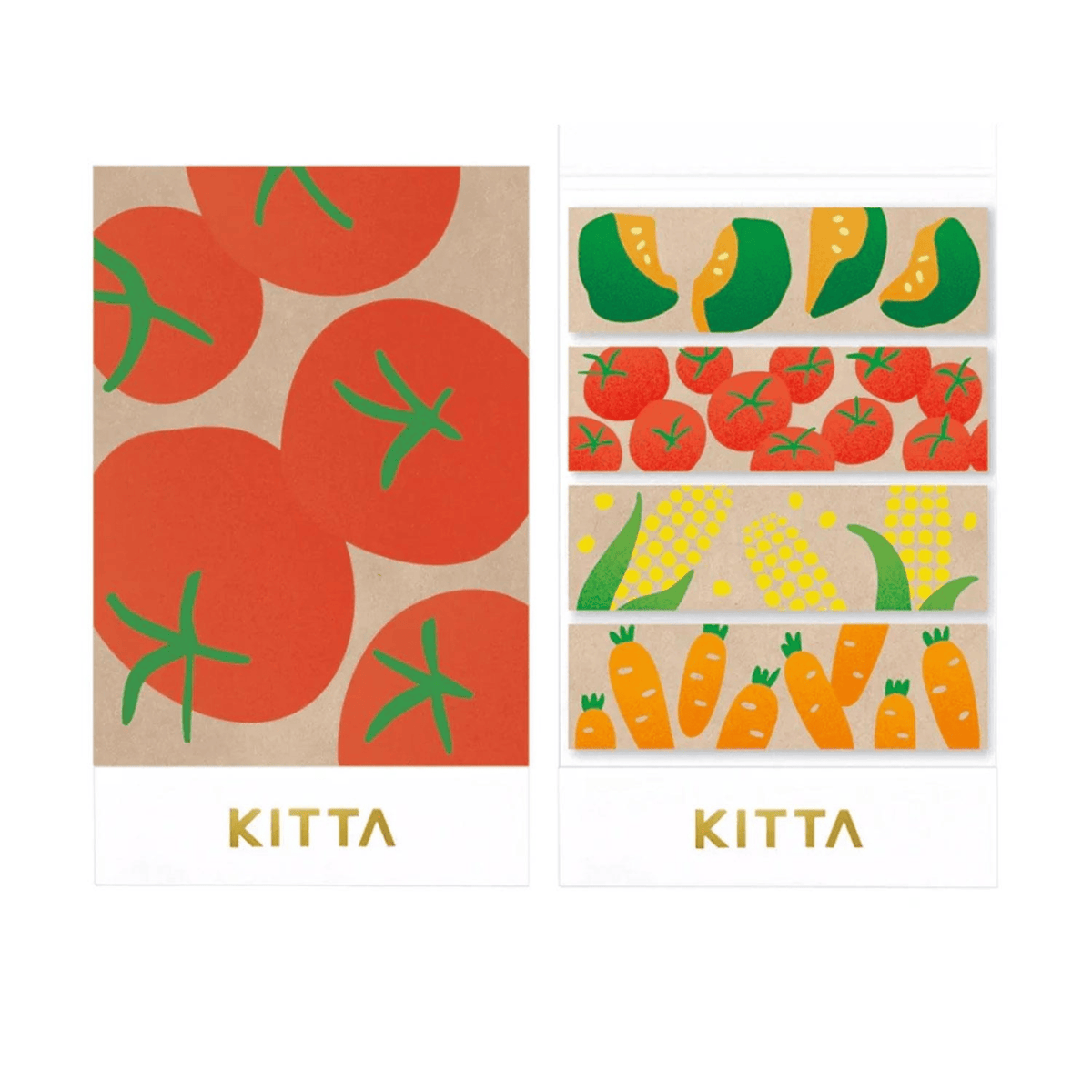 King Jim Hitotoki Stickers KITTA Sticky Tape Special - Vegetables