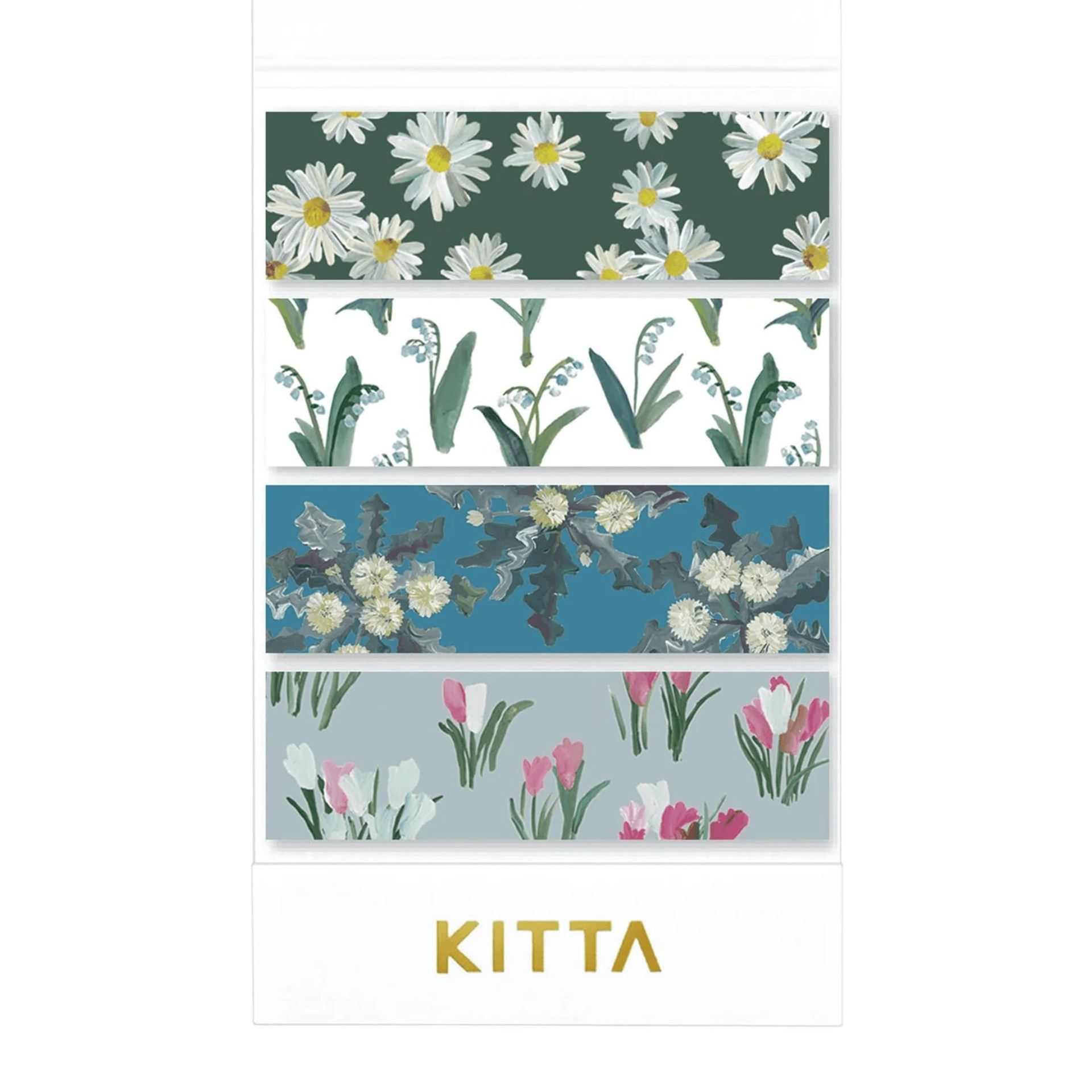 King Jim Hitotoki Stickers KITTA Washi Tape  - Flower 9