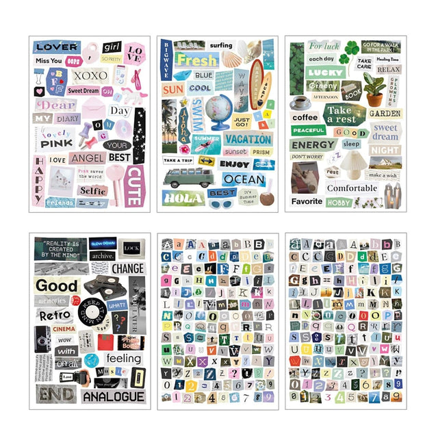 Iconic Stickers Magazine Collage Sticker pack