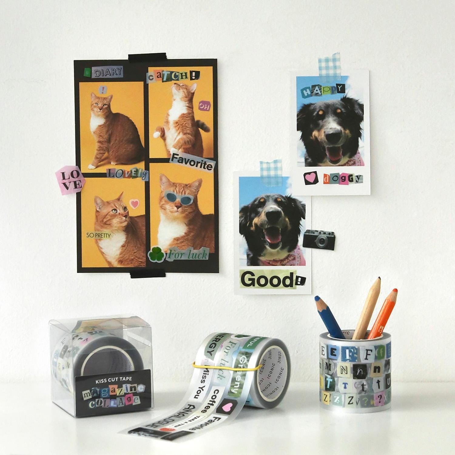 Iconic Stickers Magazine Collage Stickers